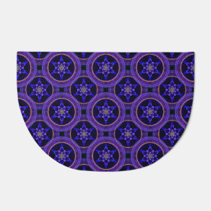 Floral Modern Boho Elegant Abstract Pattern #505 Doormat