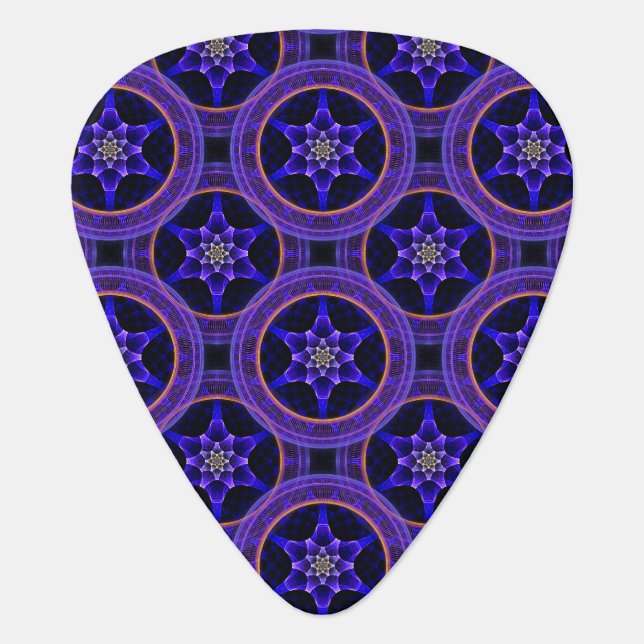 Floral Modern Boho Elegant Abstract Pattern #505 Guitar Pick (Front)