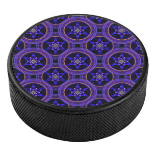 Floral Modern Boho Elegant Abstract Pattern #505 Hockey Puck