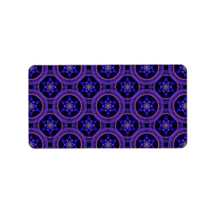 Floral Modern Boho Elegant Abstract Pattern #505 Label
