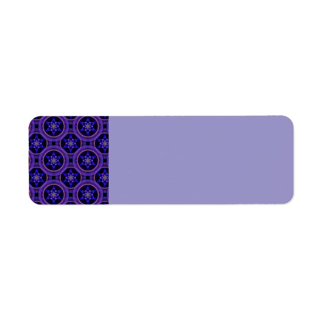 Floral Modern Boho Elegant Abstract Pattern #505 Label (Front)