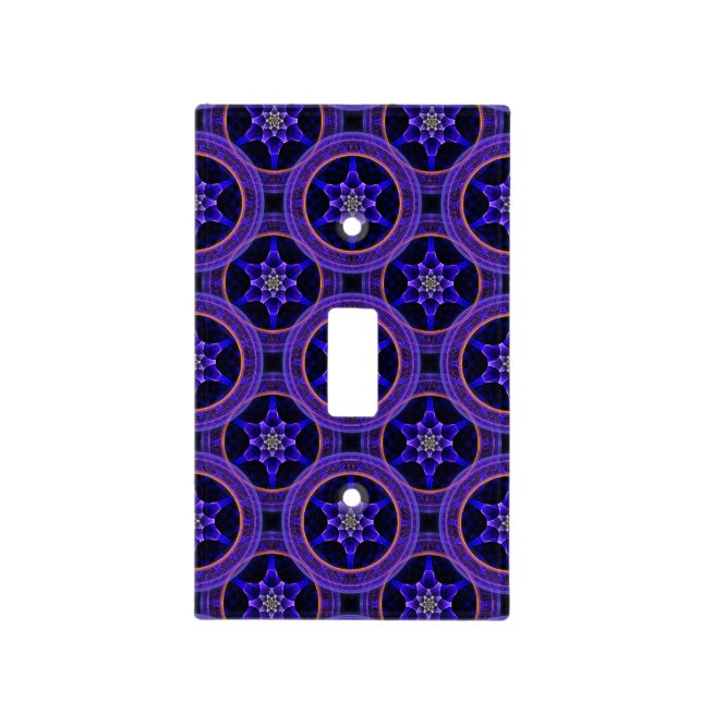 Floral Modern Boho Elegant Abstract Pattern #505 Light Switch Cover (Front)
