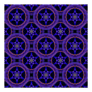 Floral Modern Boho Elegant Abstract Pattern #505 Poster