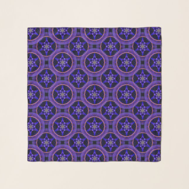 Floral Modern Boho Elegant Abstract Pattern #505 Scarf (Front)