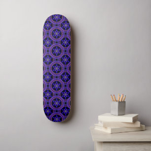 Floral Modern Boho Elegant Abstract Pattern #505 Skateboard