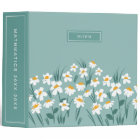 Floral modern daisy blue girly elegant stylish