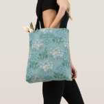 Floral modern daisy blue girly elegant stylish tote bag<br><div class="desc">Floral modern daisy blue girly elegant stylish design tote bag.</div>