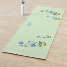 Floral modern daisy blue girly elegant stylish 