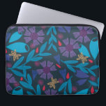 floral modern green elegant cute laptop sleeve<br><div class="desc">Floral green blue modern laptop sleeves,  with small colorful flowers. Protect your laptop,  computer or offer it to friends,  mothers,  women,  girls,  boss who love flowers,  garden. Cute elegant feminine laptop bag protection. Floral modern pattern. Office gift accessorie for colleagues,  employees</div>