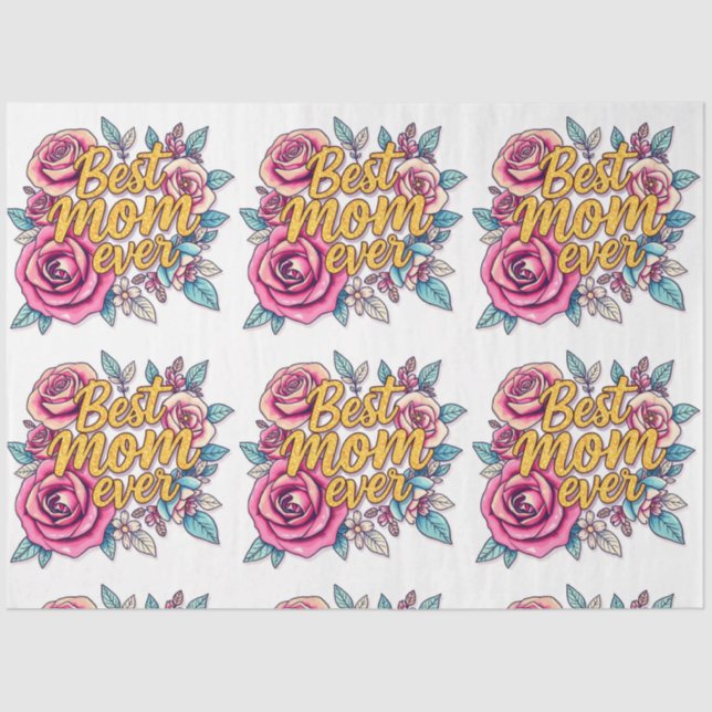 Floral Modern Luxury Gift Collection Tissue Paper (Front)