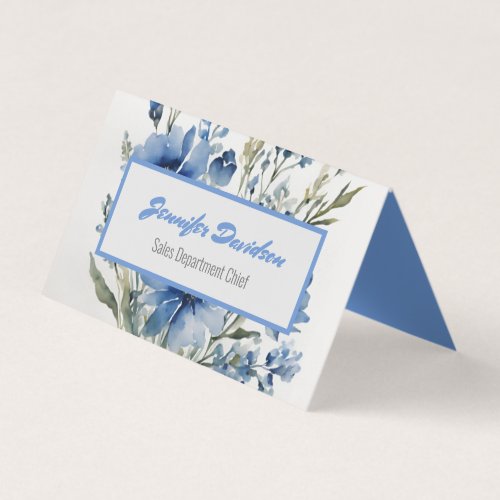 Floral Modern Minimalist Elegant Professional Business Card