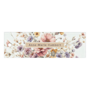 Floral modern pink girly elegant stylish ruler