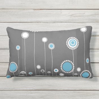 Floral Modern Stylish Lumbar Pillow by EveStock at Zazzle