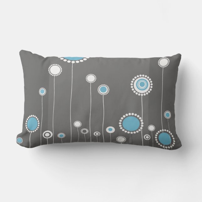 Floral Modern Stylish Lumbar Pillow (Front)