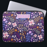 Floral Modern Wildflowers Girly Elegant Stylish Laptop Sleeve<br><div class="desc">A wonderful stylish laptop sleeve with a hand illustrated pattern of wonderful wildflowers. Personalize to your liking.</div>