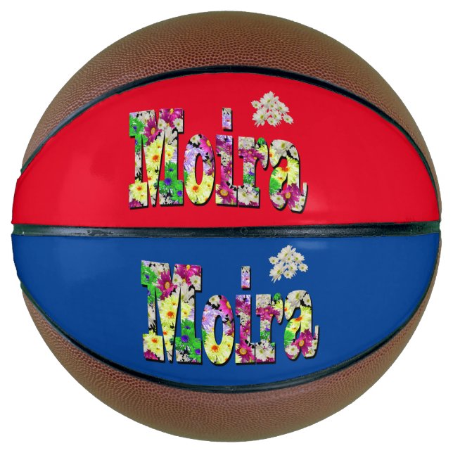 Floral Moira Name, Basketball (Front)