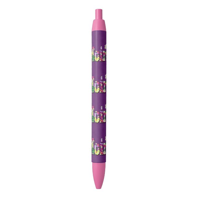 Floral Moira Name, Pen (Front Vertical)
