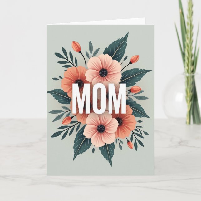 Floral Mom Affection Card (Front)