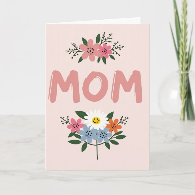 Floral Mom Appreciation Card (Front)