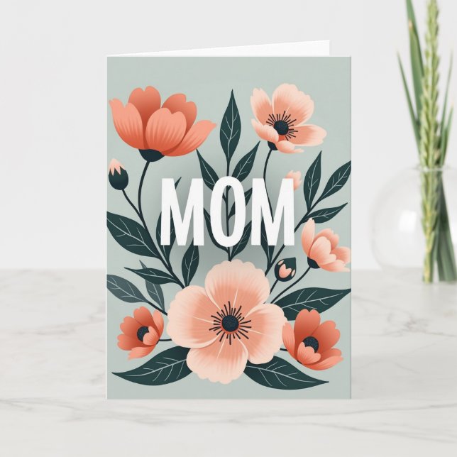 Floral Mom Art Mothers Day Card (Front)