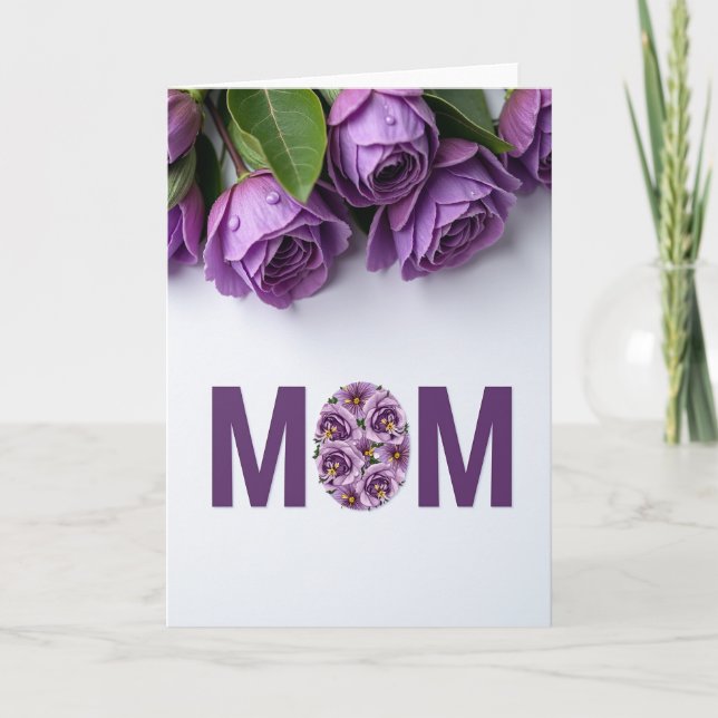 Floral Mom Letter Card (Front)