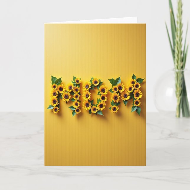 Floral Mom Letter Pattern Card (Front)