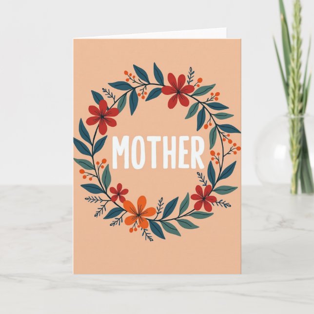 Floral Mom Love Card (Front)