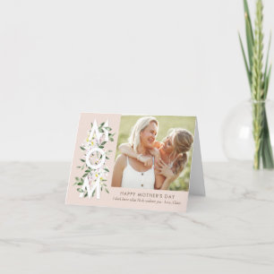 Floral Mom Mother's Day Photo Card