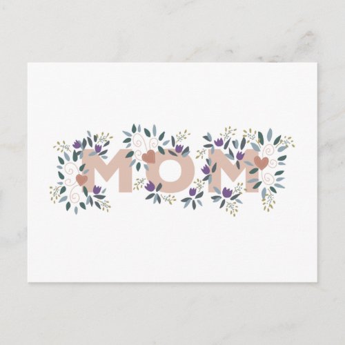 Floral Mom Mothers Day Postcard