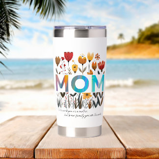 Floral MOM tumbler