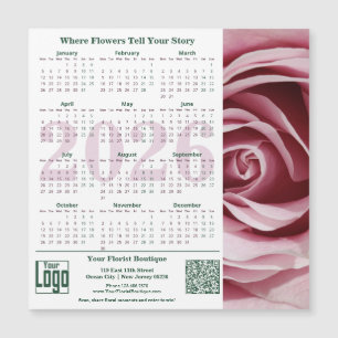 Floral Moments Promotion Magnetic 2026 Calendar