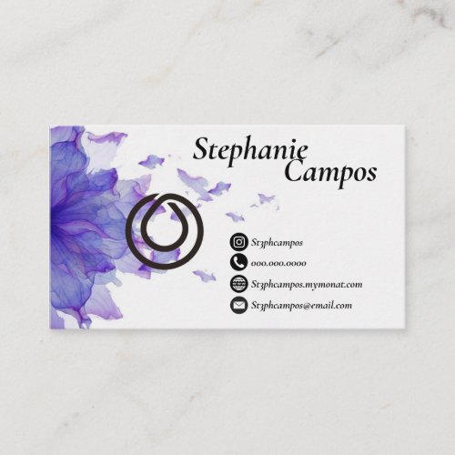 Floral Monat Business Card