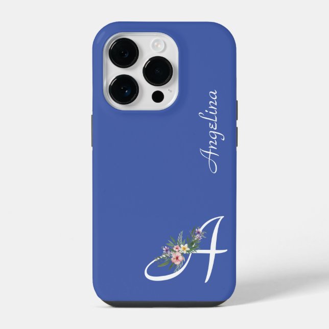Floral Monogram  A Retirement Iphone Case (Back)