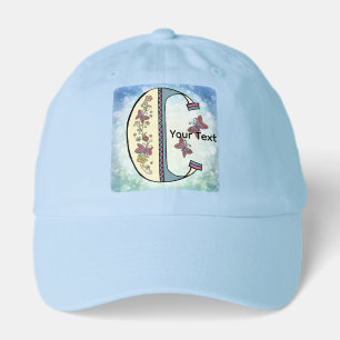 floral Monogram C Hat