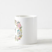 Floral Monogram Coffe Mug (Center)