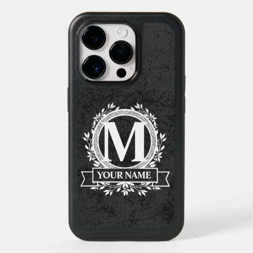 Floral Monogram Design OtterBox iPhone Case