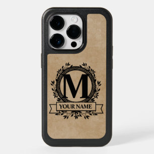 Floral Monogram Design OtterBox iPhone 14 Pro Case