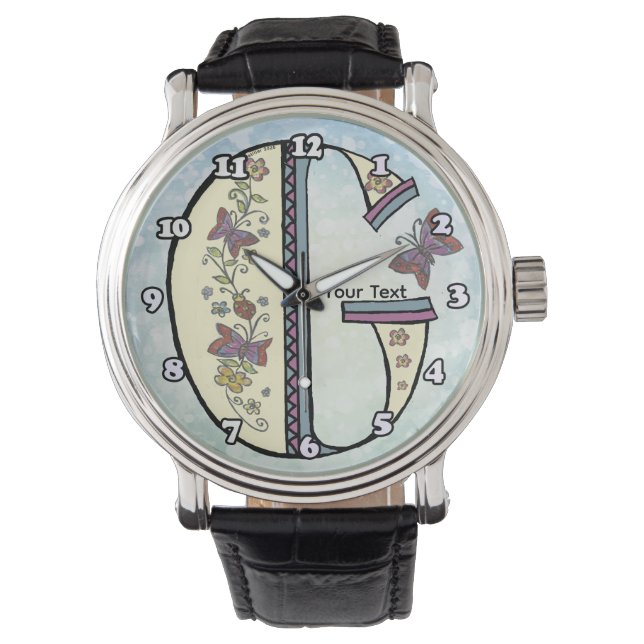 floral Monogram G Watch (Front)