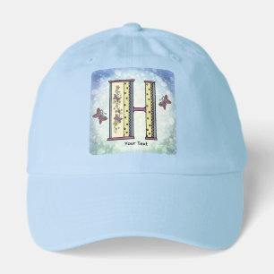 floral Monogram H Hat