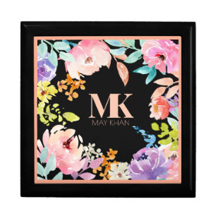 Floral Monogram Heirloom Box for Mom