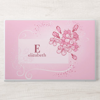 Floral Monogram HP Laptop Skin