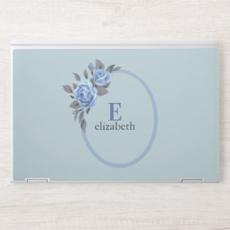 Floral Monogram HP Laptop Skin