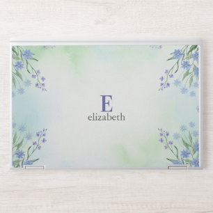 Floral Monogram HP Laptop Skin