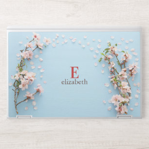 Floral Monogram HP Laptop Skin