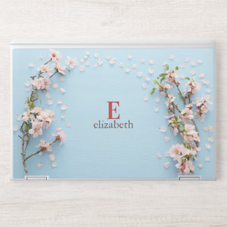 Floral Monogram HP Laptop Skin