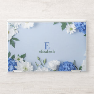 Floral Monogram HP Laptop Skin