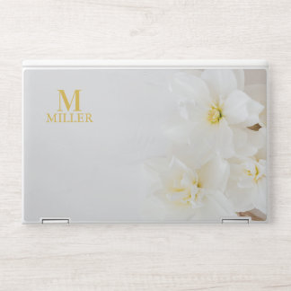 Floral Monogram HP Laptop Skin
