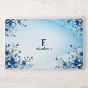 Floral Monogram HP Laptop Skin
