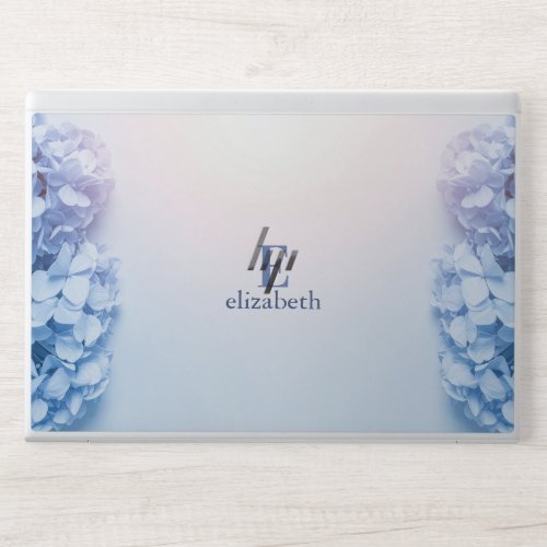 Floral Monogram HP Laptop Skin