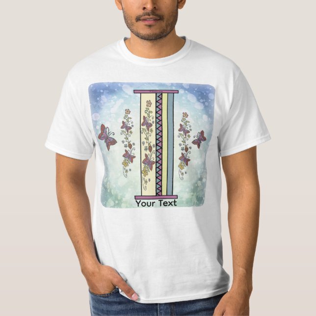 floral Monogram I t-shirt (Front)